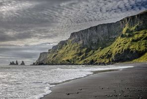 south iceland black sand beach vik istk