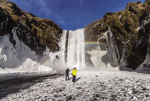 south iceland skogafoss during winter rth