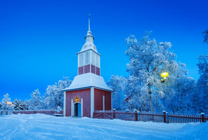 sweden lapland jukkasjarvi church rth