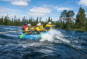 swedish lapland river rafting icehotel ak