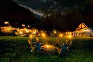 tweedsmuir park lodge external fire pit