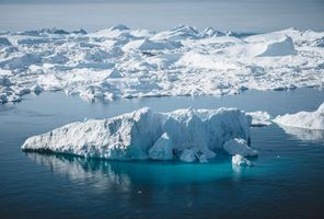 west greenland icebergs in disko bay istk