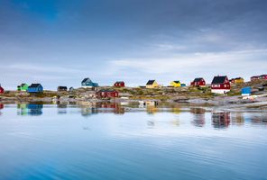 west greenland rodebay settlement coloured houses istk