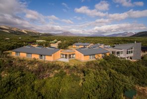 west hotel husafell drone view of hotel
