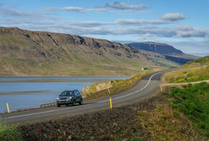 west iceland driving beside hvalfjordur rth