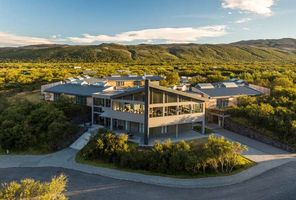 west iceland hotel husafell aerial view summer