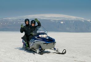 west iceland snowmobiling on langjokull rth