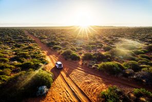 western australia francois peron national park outback road istk