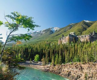 alberta fairmont banff springs mountain view