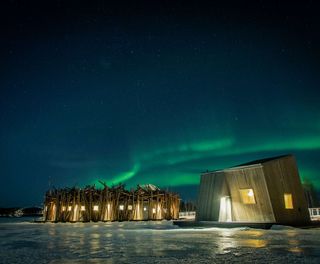 arctic bath aurora sky johan jansson