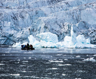 arctic spitsbergen zodiac monaco glacier front istk