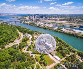 canada aerial view of montreal city istk