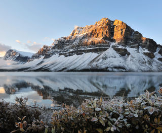 canada alberta bow lake winter sunrise istk