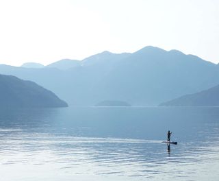 canada paddle boarding from klahoose wilderness resort