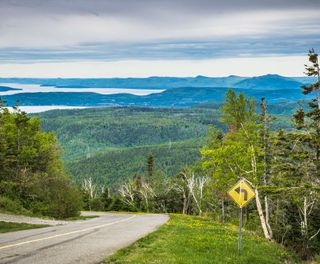 canada quebec gaspesie view towards chaleurs bay astk