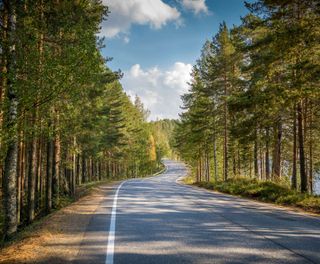 east finland road in savonlinna istk