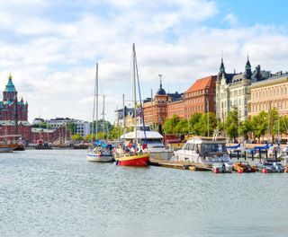 finland helsinki waterfront summer view istk