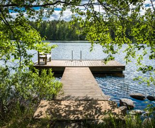 finland jetty and lake view istk