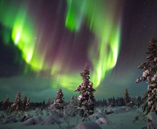 finnish lapland inari wilderness aurora istk