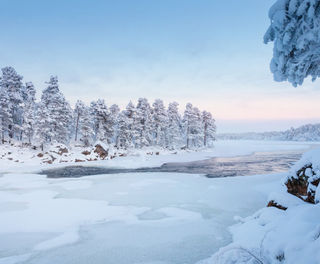 finnish lapland juutua river winter whj