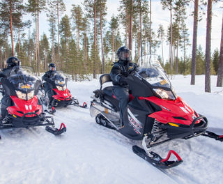 finnish lapland ranua snowmobile safari rwp