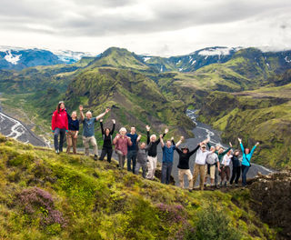 iceland highlands landmannalaugar hikers img jz