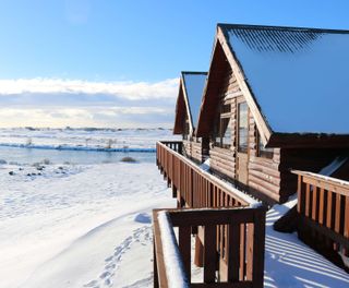 iceland hotel ranga exterior winter