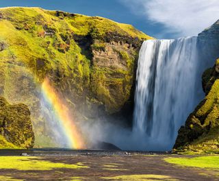 iceland south west skogafoss rainbow istk