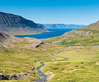 iceland west fjords isafjordur view istk