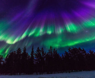 lapland multi coloured aurora istk