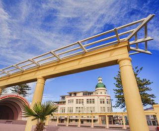 new zealand napier the dome art deco building sstk