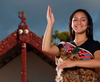 new zealand rotorua maori girl whakarewarewa village tnz