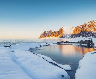 Sunset over Okshornan, Senja