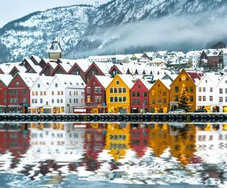 norway bergen bryggen winter istk