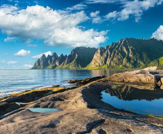 norway devils jaw senja in summer istk