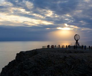 norway north cape landmark sunset ap