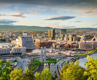 norway oslo cityscape from ekebergparken istk