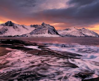 norway senja ersfjord sunset istk