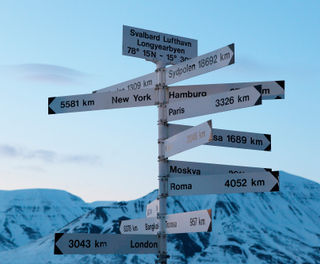 svalbard longyearbyen signpost adstk