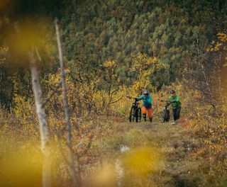 sweden mountain biking on trails autumn arceur