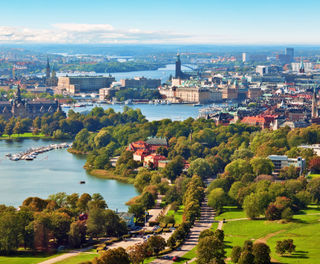 sweden stockholm aerial view istk