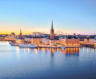 sweden stockholm old town at twilight istk