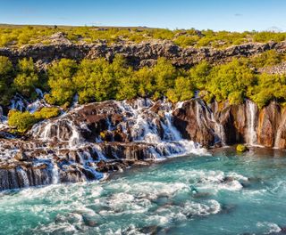 west iceland hraunfossar summer istk