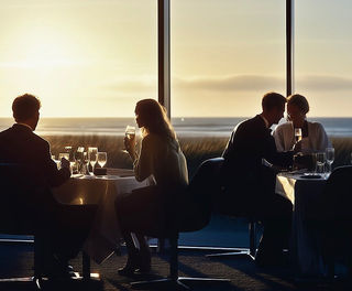 Dining at Black Sand Hotel