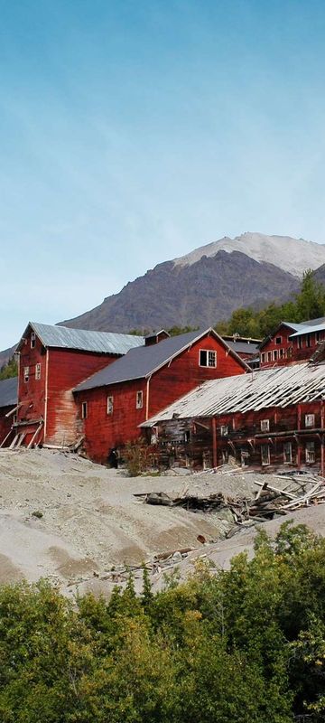 Abandoned copper mine at Kennicott