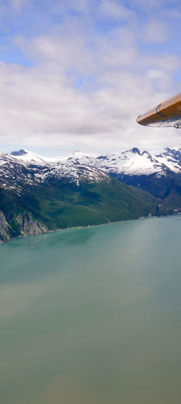 alaska seaplane flying over juneau istock