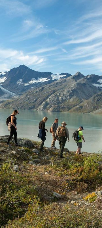 Hiking overlooking Alaska's Inside Passage