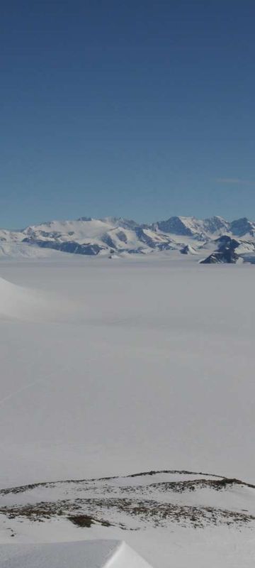 antarctic interior near union glacier ani