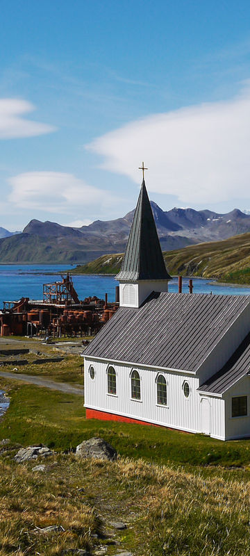 antarctica south georgia abandoned church whaling station grytviken istk