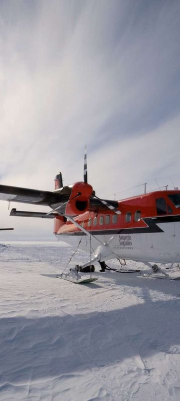 antarctica south pole twin otter aircraft ani